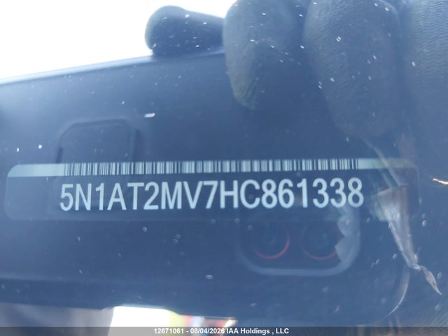 5N1AT2MV7HC861338 Nissan Rogue Sv/sl