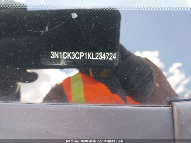 2019 Nissan Micra S/sr/sv მანქანა იყიდება აუქციონზე, vin: 3N1CK3CP1KL234724, აუქციონის ნომერი: 12671063