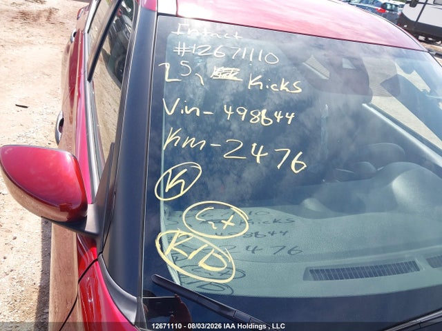 12671110 :رقم المزاد ، 3N1CP5BV0SL498644 vin ، 2025 Nissan Kicks Play S مزاد بيع