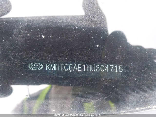 12671137 :رقم المزاد ، KMHTC6AE1HU304715 vin ، 2017 Hyundai Veloster Turbo مزاد بيع