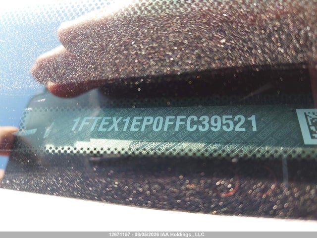 12671157 :رقم المزاد ، 1FTEX1EP0FFC39521 vin ، 2015 Ford F150 Super Cab مزاد بيع