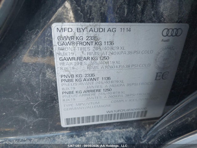 WA1UFCFL6FA066200 Audi A4 Allroad 2.0t Progressiv