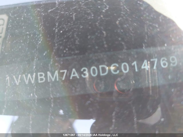 Aukcja sprzedaży 2013 Volkswagen Passat 3.6l Comfortline, vin: 1VWBM7A30DC014769, numer aukcji: 12671267