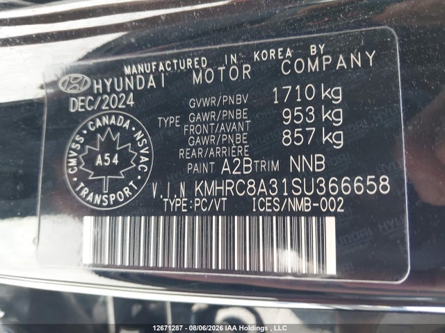 Hyundai Venue Sel/limited 2025 KMHRC8A31SU366658 Image 9