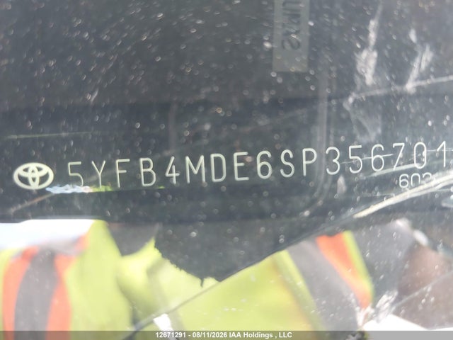 12671291 :رقم المزاد ، 5YFB4MDE6SP356701 vin ، 2025 Toyota Corolla Le مزاد بيع