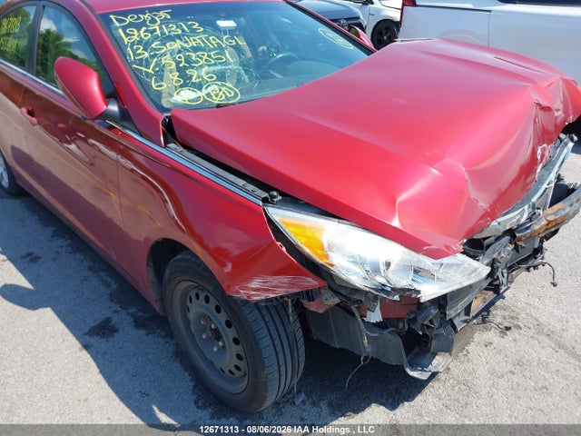 2013 Hyundai Sonata Gl მანქანა იყიდება აუქციონზე, vin: 5NPEB4AC9DH523851, აუქციონის ნომერი: 12671313