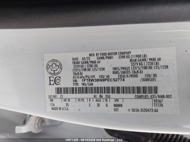 Ford F350 Super Duty 2023 1FT8W3BN9PEC52774 Image 17