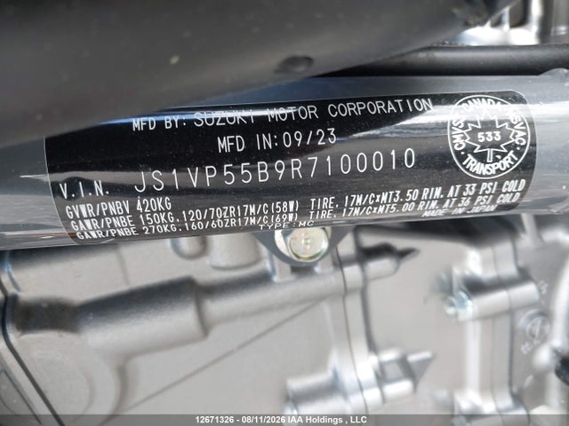 Suzuki Sv650 A/x 2024 JS1VP55B9R7100010 Image 10