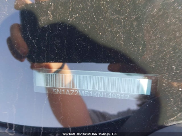 Nissan Murano 2019 5N1AZ2MS1KN149312 Image 18