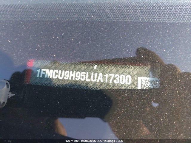 Auction sale of the 2020 Ford Escape Sel, vin: 1FMCU9H95LUA17300, lot number: 12671390