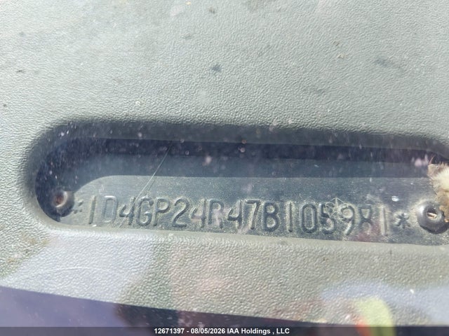 Продаж на аукціоні авто 2007 Dodge Grand Caravan, vin: 1D4GP24R47B105981, номер лоту: 12671397