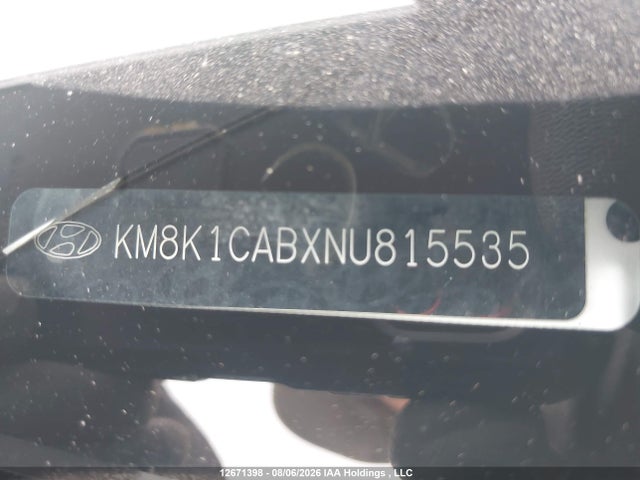 KM8K1CABXNU815535 Hyundai Kona Se