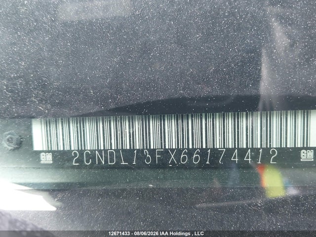 12671433 :رقم المزاد ، 2CNDL13FX66174412 vin ، 2006 Chevrolet Equinox Ls مزاد بيع