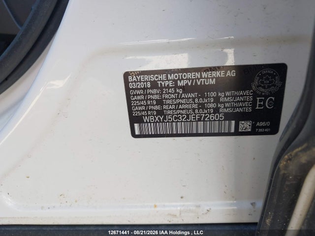 WBXYJ5C32JEF72605 BMW X2 Xdrive28i