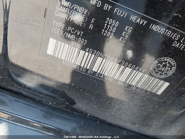 Subaru Legacy 2.5i Premium 2015 4S3BNCD66F3060494 Image 20