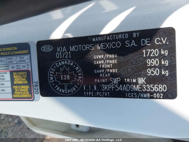 KIA Forte 2021 3KPF54AD9ME335680 Image 9