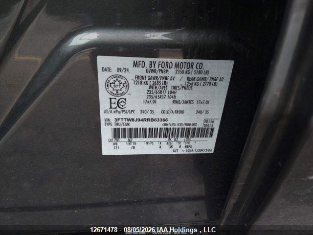 Ford Maverick Xlt 2024 3FTTW8J94RRB63366 Image 10