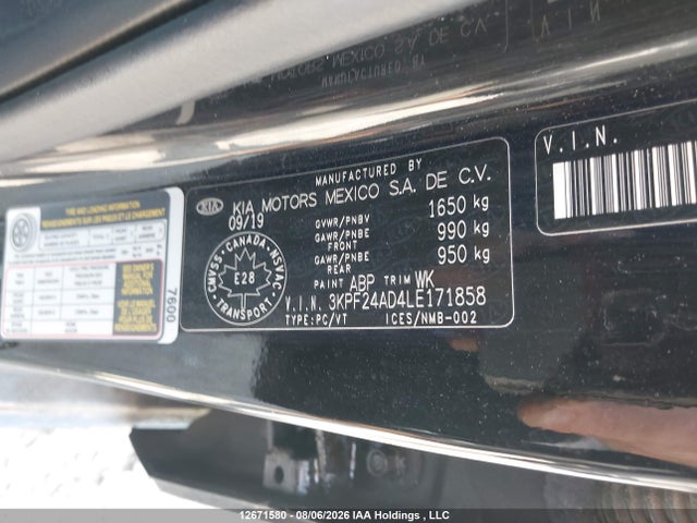 KIA Forte Fe/lxs 2020 3KPF24AD4LE171858 Image 9