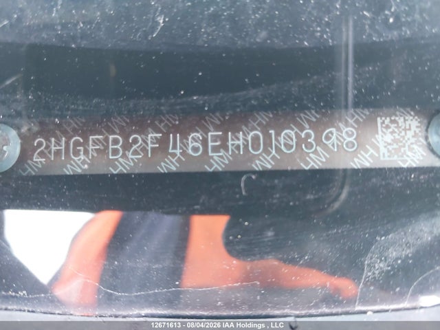 Honda Civic Lx 2014 2HGFB2F46EH010398 Image 19