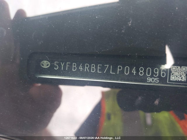 Продаж на аукціоні авто 2020 Toyota Corolla Se, vin: 5YFB4RBE7LP048096, номер лоту: 12671622