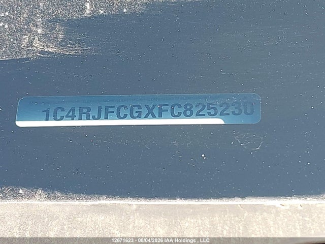 1C4RJFCGXFC825230 Jeep Grand Cherokee Overland