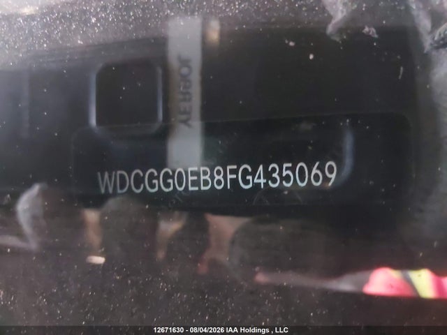 12671630 :رقم المزاد ، WDCGG0EB8FG435069 vin ، 2015 Mercedes-benz Glk 250 Bluetec 4matic مزاد بيع