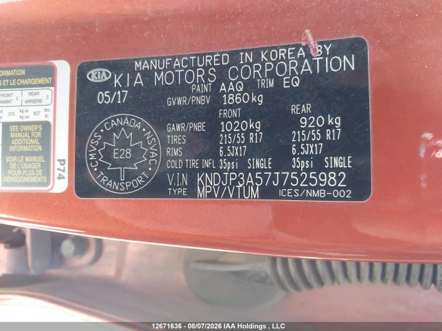 Продаж на аукціоні авто 2018 Kia Soul Ex/ex Premium/ex Tech/ex+, vin: KNDJP3A57J7525982, номер лоту: 12671636
