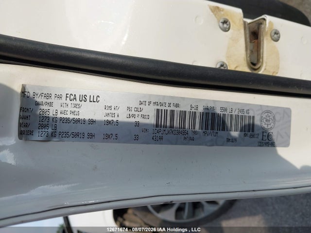Jeep Cherokee Overland 2019 1C4PJMJX7KD304954 Image 9