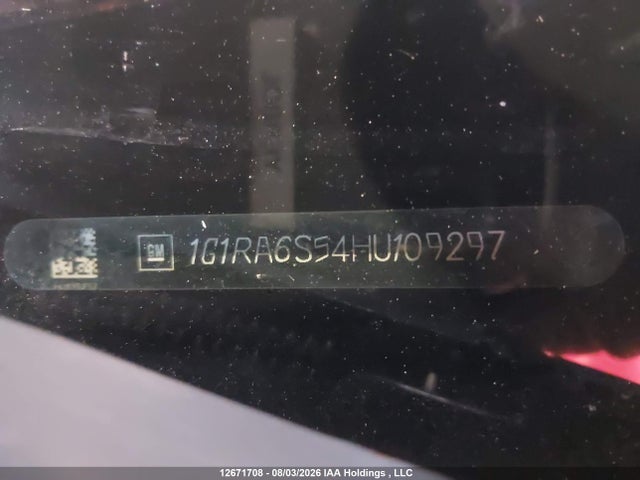 2017 Chevrolet Volt Lt მანქანა იყიდება აუქციონზე, vin: 1G1RA6S54HU109297, აუქციონის ნომერი: 12671708