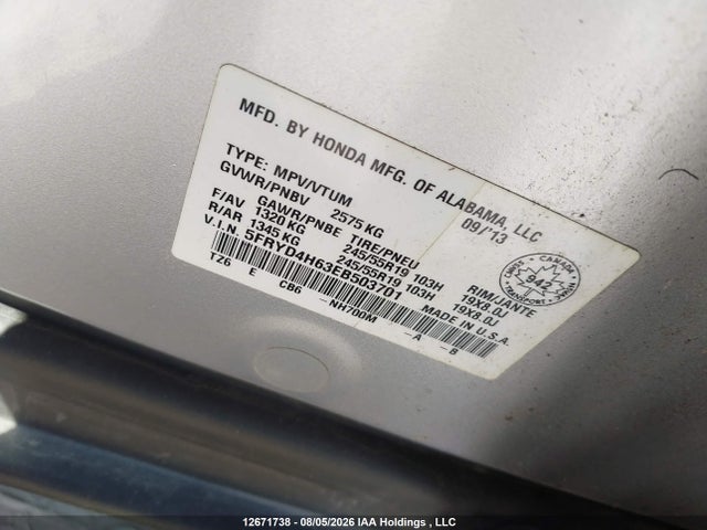 Продаж на аукціоні авто 2014 Acura Mdx Technology Package, vin: 5FRYD4H63EB503701, номер лоту: 12671738