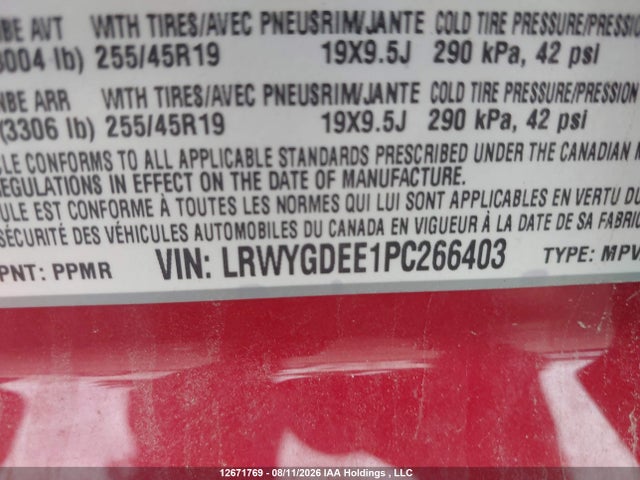 Tesla Model Y Long Range 2023 LRWYGDEE1PC266403 Image 9