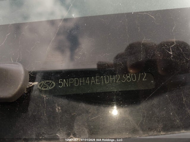 2013 Hyundai Elantra Gls მანქანა იყიდება აუქციონზე, vin: 5NPDH4AE1DH238072, აუქციონის ნომერი: 12667257