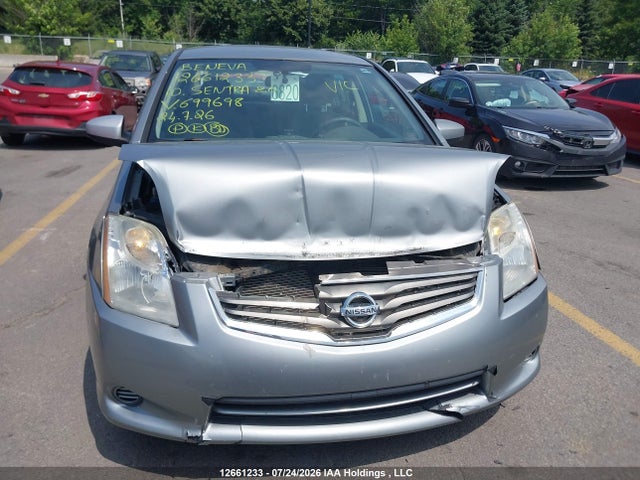 12661233 :رقم المزاد ، 3N1AB6AP2AL699698 vin ، 2010 Nissan Sentra 2.0 مزاد بيع