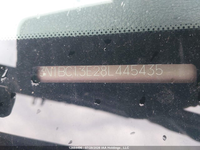 12664496 :رقم المزاد ، 3N1BC13E28L445435 vin ، 2008 Nissan Versa 1.8 S مزاد بيع