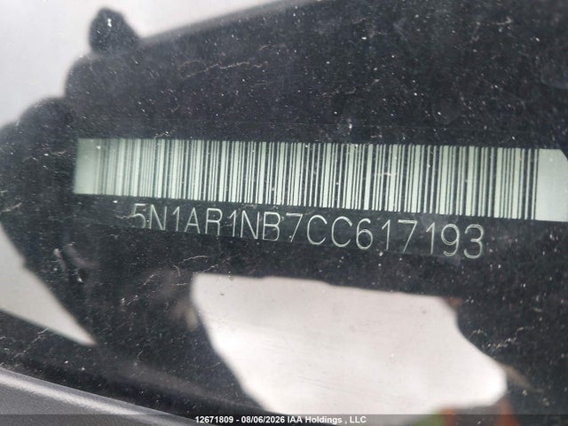 Aukcja sprzedaży 2012 Nissan Pathfinder S/le/se, vin: 5N1AR1NB7CC617193, numer aukcji: 12671809