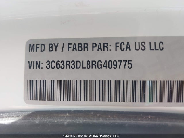 12671827 :رقم المزاد ، 3C63R3DL8RG409775 vin ، 2024 Ram 3500 Big Horn مزاد بيع