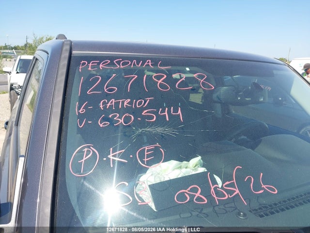 Продаж на аукціоні авто 2016 Jeep Patriot, vin: 1C4NJRAB7GD630544, номер лоту: 12671828