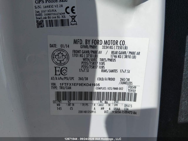 Ford F150 Super Cab 2014 1FTFX1EF9EKD41935 Image 18