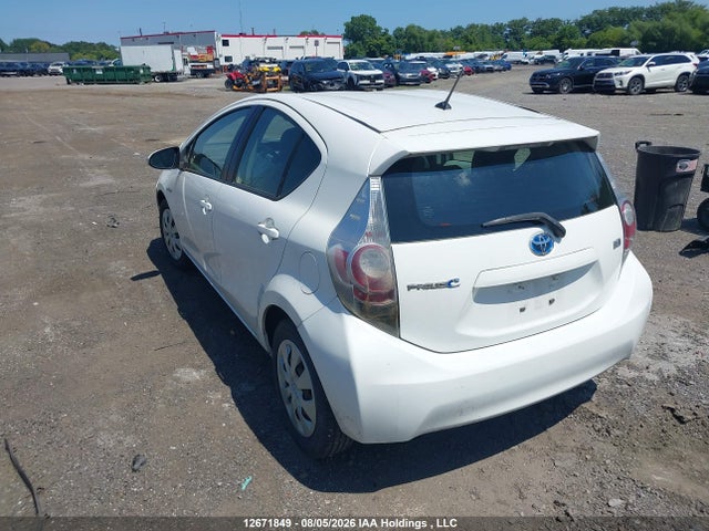 2012 Toyota Prius C მანქანა იყიდება აუქციონზე, vin: JTDKDTB32C1500603, აუქციონის ნომერი: 12671849