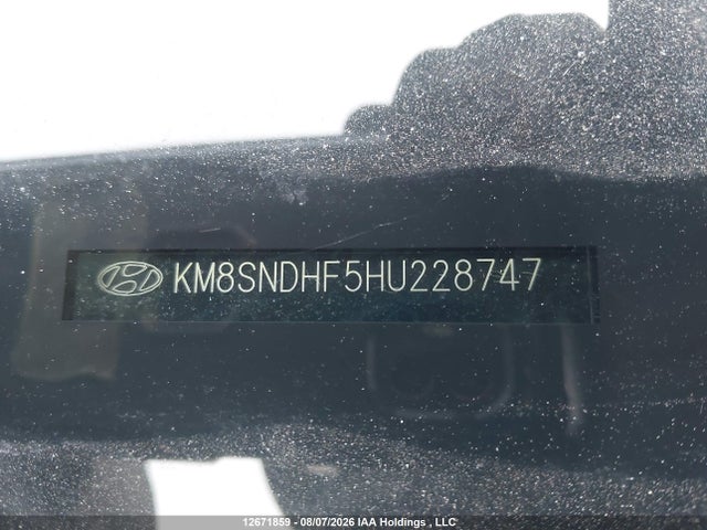 2017 Hyundai Santa Fe Xl Luxury მანქანა იყიდება აუქციონზე, vin: KM8SNDHF5HU228747, აუქციონის ნომერი: 12671859