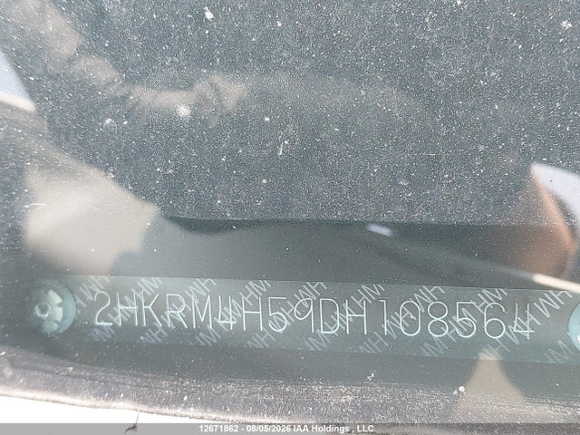 12671862 :رقم المزاد ، 2HKRM4H59DH108564 vin ، 2013 Honda Cr-v Ex مزاد بيع