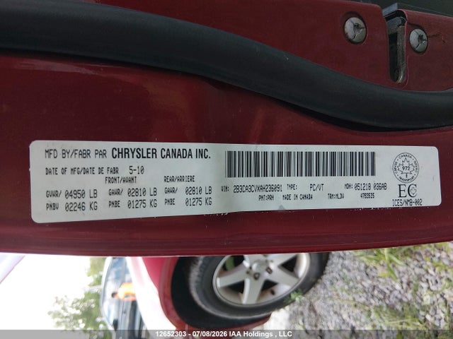 Aukcja sprzedaży 2010 Dodge Charger Sxt, vin: 2B3CA3CVXAH236091, numer aukcji: 12652303
