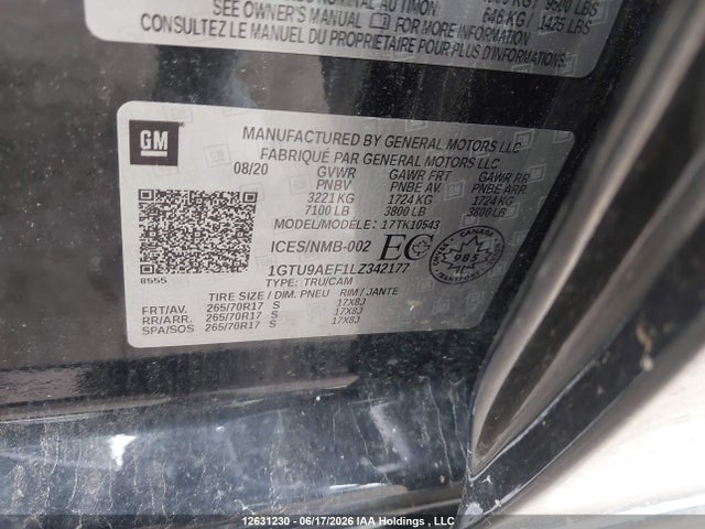 1GTU9AEF1LZ342177 GMC SIERRA 1500