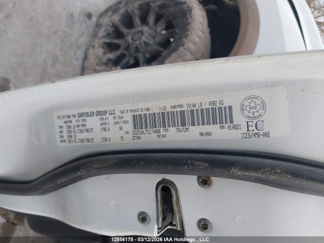 Продажа на аукционе авто 2012 Ram 3500 Slt, vin: 3C63D3HL7CG174088, номер лота: 12556178