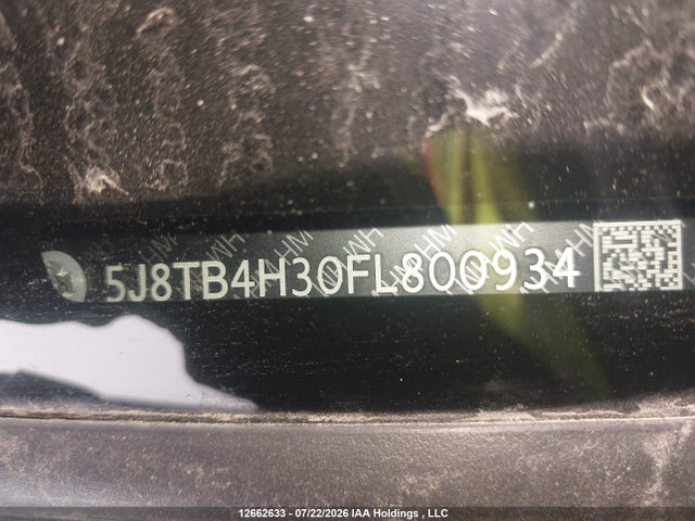 5J8TB4H30FL800934 Acura RDX