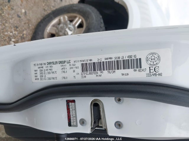 Продажа на аукционе авто 2011 Ram Ram 3500 Laramie, vin: 3D73Y3CL6BG576354, номер лота: 12666071