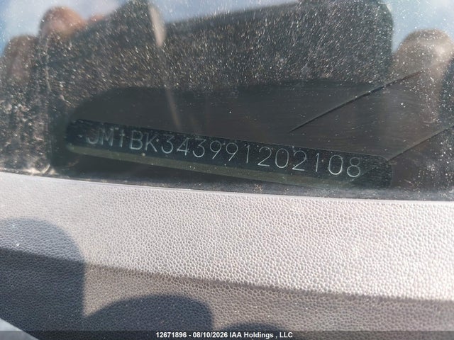 2009 Mazda Mazda3 Gs/gt მანქანა იყიდება აუქციონზე, vin: JM1BK343991202108, აუქციონის ნომერი: 12671896