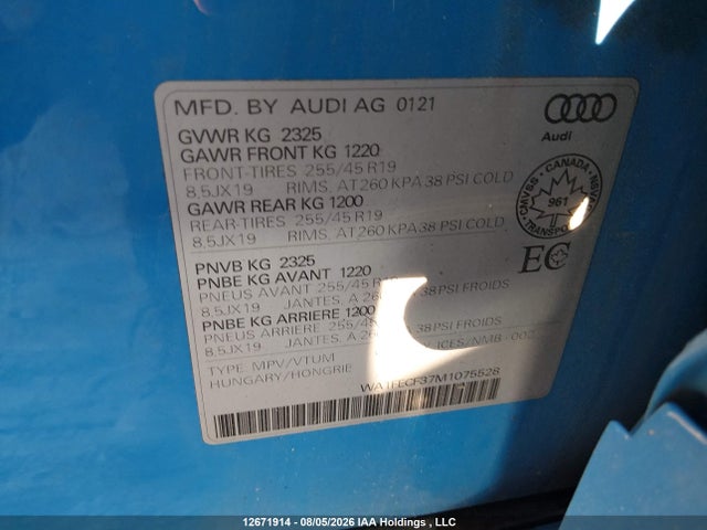 Audi Q3 45 Technik 2021 WA1FECF37M1075528 Image 9