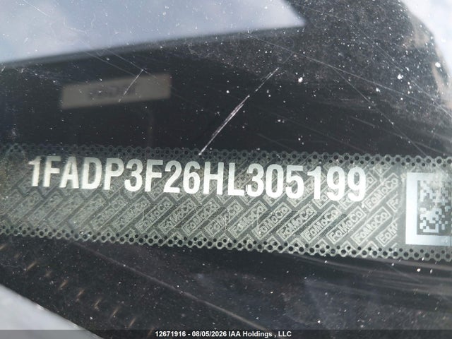 12671916 :رقم المزاد ، 1FADP3F26HL305199 vin ، 2017 Ford Focus Se مزاد بيع