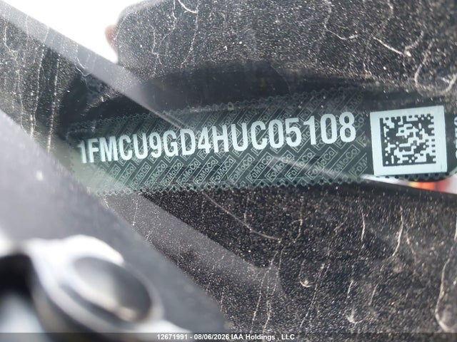 Ford ESCAPE SE 2017 1FMCU9GD4HUC05108 Image 9